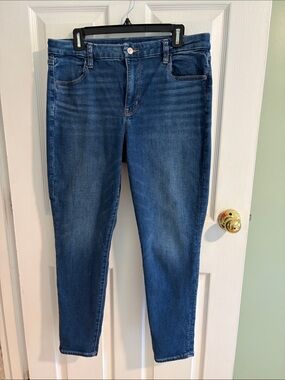American Eagle Outfitters Curvy High-Rise Dark Blue Jegging, 28” inseam
